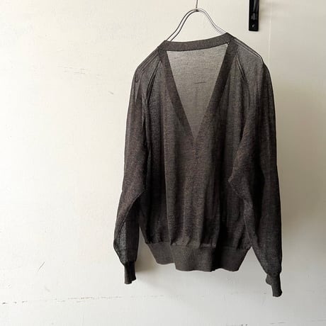 Linen mix Sheer Cardigan