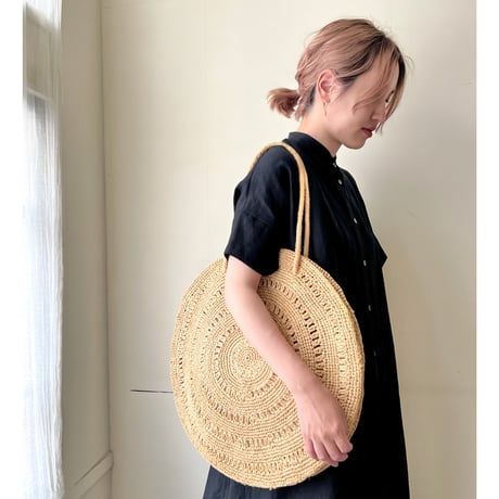 MAISON N.H Paris Circle Bag ( Natural : L )