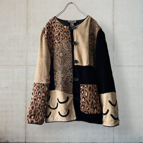 Vintage Leopard & Paisley Crazy Patchwork JKT