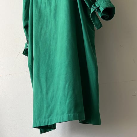80-90's Peach-skin Gimmick Long Pullover One-piece