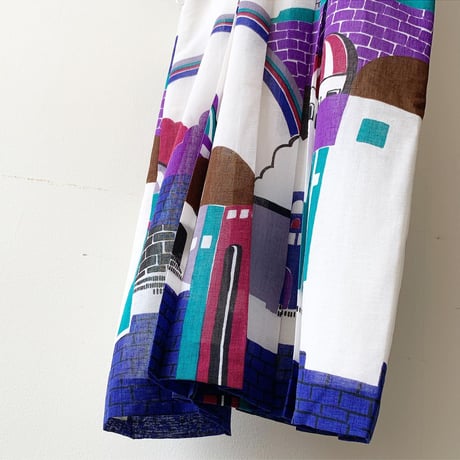 Vintage Pop Art Pattern Half Sleeve Dress