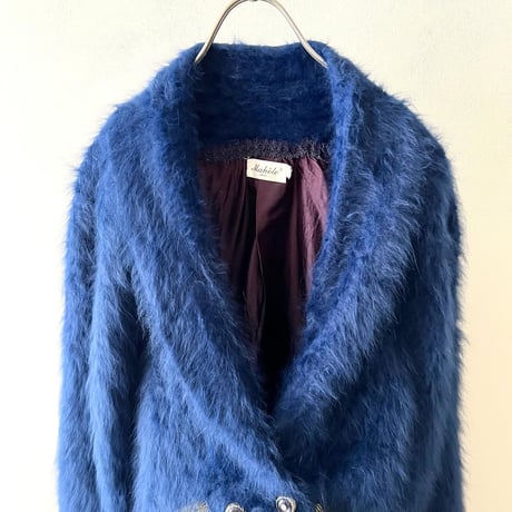 Vintage Leather & Angola Fur Design JKT