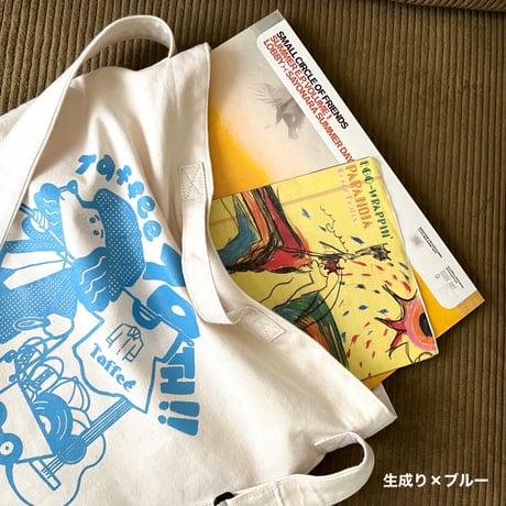 Taffee 10th anniversary goods " LP size 2way Tote Bag "