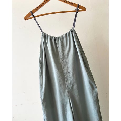 Mint Color Linen Overalls