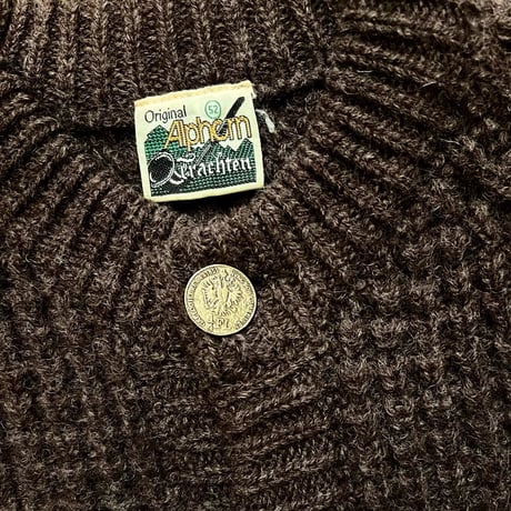 Euro Vintage Aran Knit Cardigan