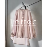 China Button Sheer Blouse