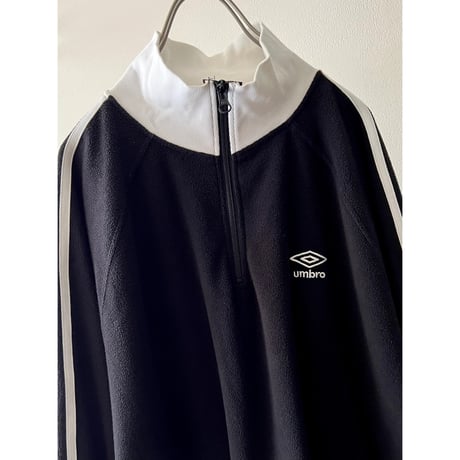 UMBRO Embroidery Logo Half-zip Fleece Top