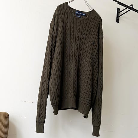 Ralph Lauren Embroidery Logo Cotton Knit Sweater