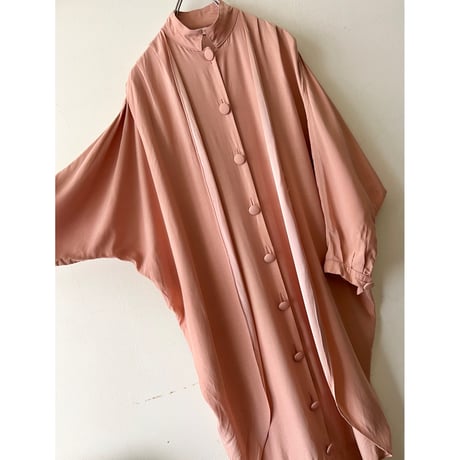Euro Vintage Layered Design Dolman Sleeve Dress (made in France)