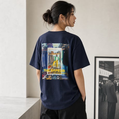 Unisex T-Shirt / （サプールを象徴するSAP CHANO の傑作・ ボディカラー＝ネイビー、ホワイト、ナチュラル）