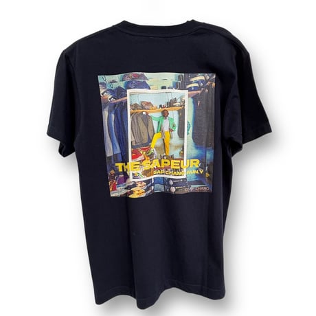 Unisex T-Shirt / （サプールを象徴するSAP CHANO の傑作・ ボディカラー＝ネイビー、ホワイト、ナチュラル）