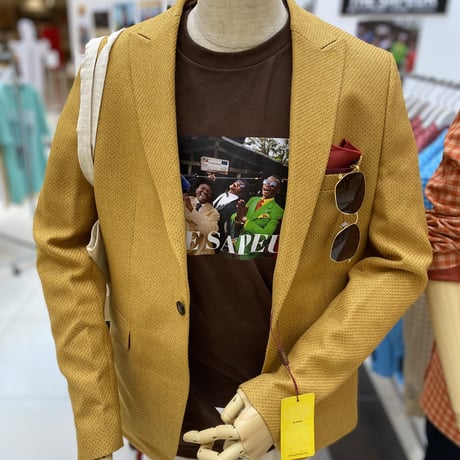 Unisex T-Shirt / W01（サプールを象徴するSAP CHANO の傑作・ ボディカラー＝白、黒、茶）