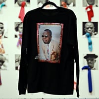 Unisex LONG T-Shirt / L01（ ポートレート・ボディカラー＝黒）