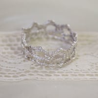 Silver 950  ミルククラウンのリング＜MILK CROWN＞