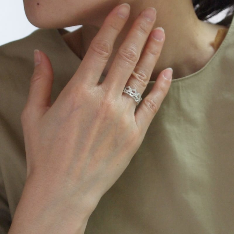 「キングダム・クラウンリング」- Silver950 ハンドメイド キングダム・クラウンリング」- Silver950 ハンドメイド