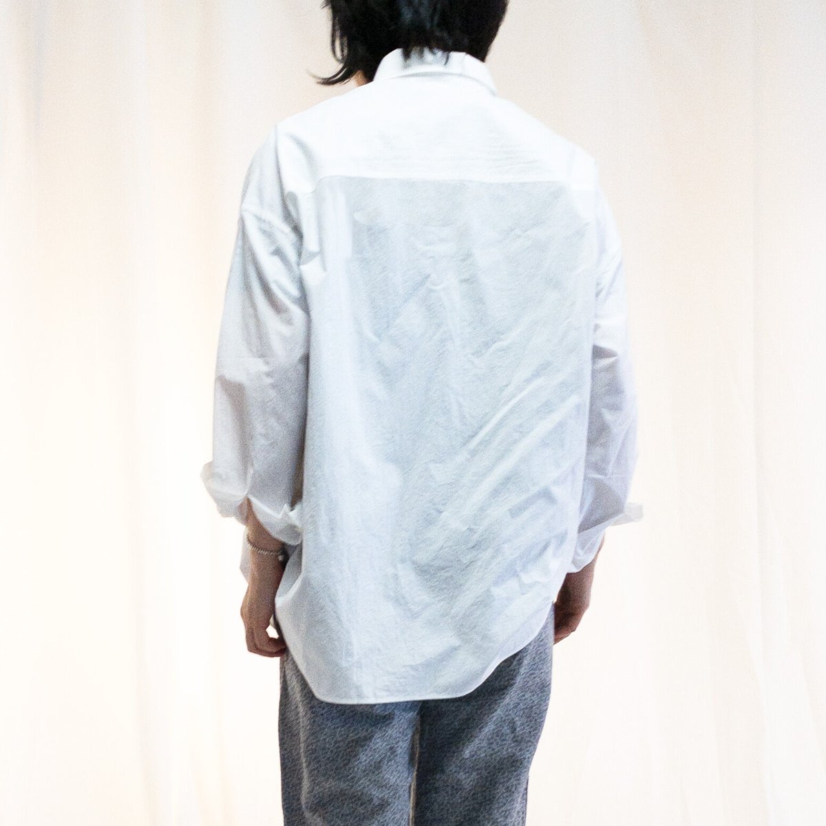 タイプライターワイドシャツ<19308-SH> | white shirt, scale &