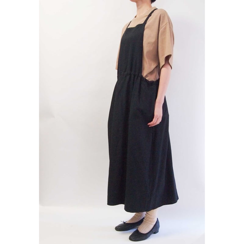 2WAYエプロンドレス ＜21108-DR ＞ | white shirt, scale &