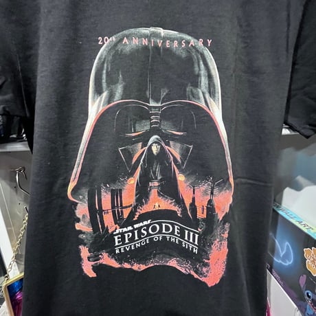 【USA直輸入】　STAR　WARS　エピソード3 公開　20周年記念　Tシャツ ユニセックス　半袖　スターウォーズ　アナキン　スカイウォーカー　ダースベイダー　シスの復讐　ep3
