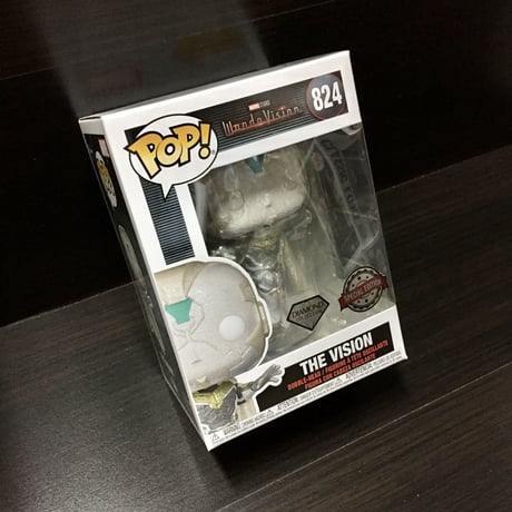 【USA直輸入】POP!　MARVEL　ワンダヴィジョン　ヴィジョン　白色　824　S.W.O.R.D. 　FUNKO　ファンコ　フィギュア　マーベル　ビジョン　ソード　ドラマ  ダイヤモンド　限定品