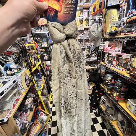 【USA直輸入】The Lord Of The Rings　ロードオブザリング  ミドルアース　マップ　地図　スカーフ　首巻き　力の指輪  　指輪物語  　ホビット