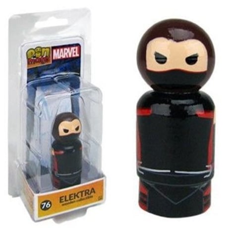 【USA直輸入】MARVEL　Pin Mate　ピン メイト　木製 フィギュア　マーベル　The Defenders 　ディフェンダーズ　エレクトラ　Elektra　76　2インチ