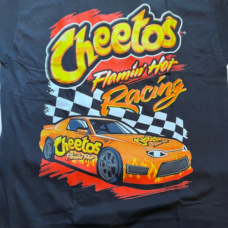 【USA直輸入】　　Cheetos　チートス　Ｔシャツ　モーター　レース　お菓子　キャラクター　アメキャラ 　アドバタイジング　アド系　企業ロゴ