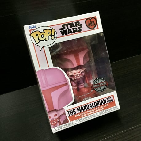 【USA直輸入】POP!　STARWARS　スターウォーズ　マンダロリアン グローグー　バレンタイン　498　FUNKO　ファンコ　フィギュア  限定品