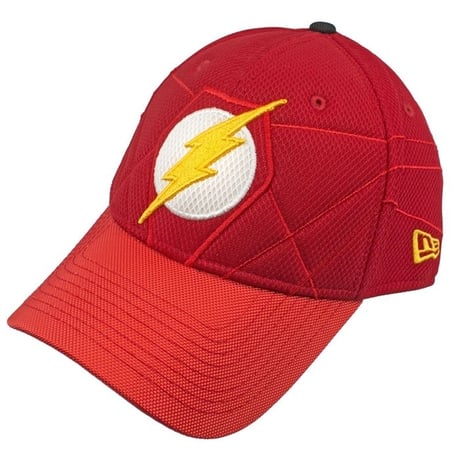 【USA直輸入】DC 　フラッシュ　フラッシュポイント　ロゴ　裏地有り　キャップ　39Thirty Fitted　ニューエラ　NEWERA　ベースボール　キャップ　帽子　DCコミックス　FLASH