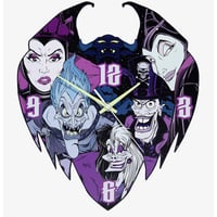 【USA直輸入】DISNEY　ヴィランズ  　掛け時計　ウォール　クロック　VILLANS　悪役　ハデス　マレフィセント　クルエラ