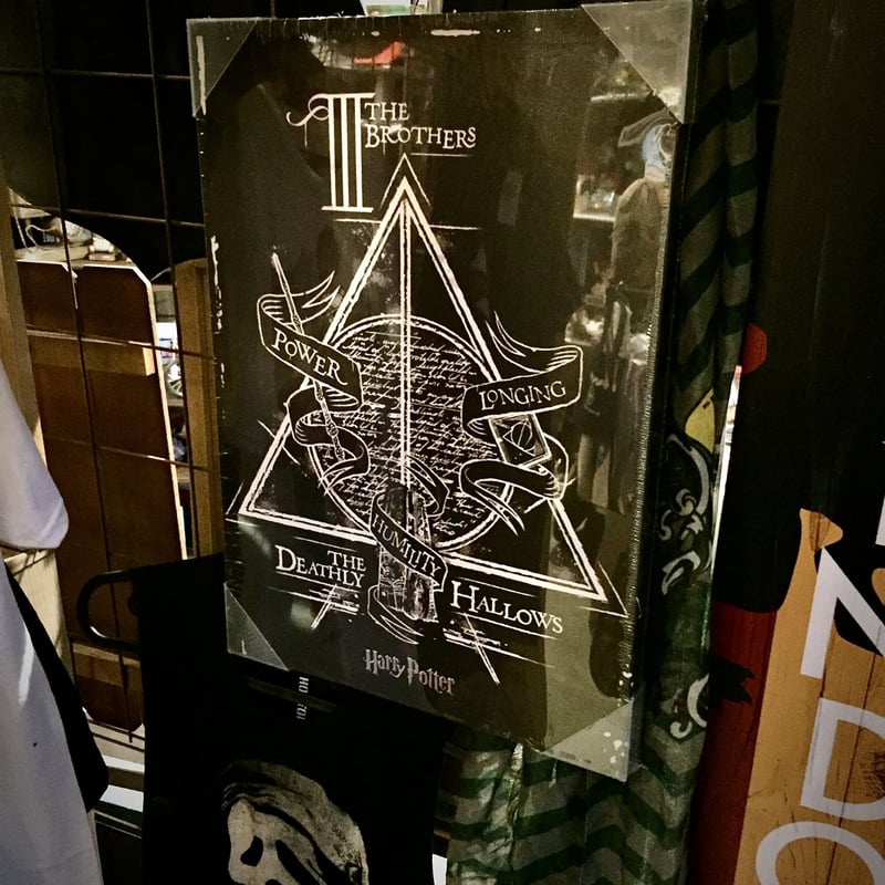 ハリーポッター 彫刻風壁掛けアート USA直輸入】Harry Potter ハリーポッター 死の秘宝 アート キャンバス