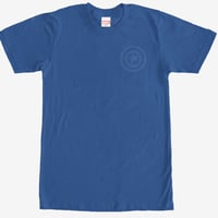 【USA直輸入】MARVEL　キャプテンアメリカ　シールド　ブルー　Tシャツ　マーベル
