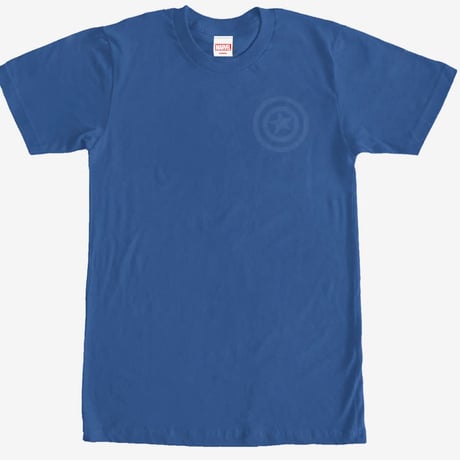【USA直輸入】MARVEL　キャプテンアメリカ　シールド　ブルー　Tシャツ　マーベル