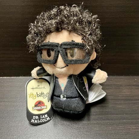 【USA直輸入】イアン・マルコム Dr.Ian Malcolm　ジュラシックパーク Jurassic Park　ぬいぐるみ　ittybittys　約10ｃｍ　hallmark　学者