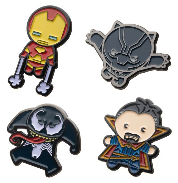 【限定品】マーベルキャラクター限定版ピンズセット MARVEL USA直輸入】MARVEL マーベル カワイイ Kawaii エナメル ラペル