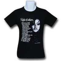 【USA直輸入】ゲームオブスローンズ　ジョンスノウ　ナイトギャザーズ 　Tシャツ　Sサイズ　ゲーム・オブ・スローンズ　GOT