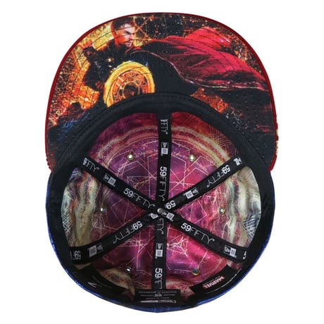 【USA直輸入】MARVEL　ドクターストレンジ　アガモット　カラー　ロゴ　キャップ 59fifty  スナップバック　ニューエラ　NEWERA　ベースボールキャップ　帽子　マーベル