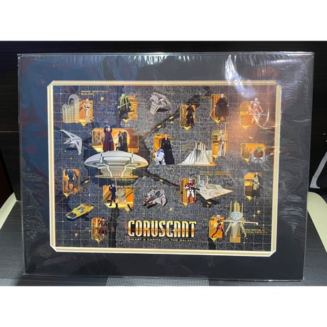 【USA直輸入】STARWARS　スターウォーズ　コルサント　ハブ　ハート&キャピタル オブ ギャラクシー　デラックスプリント　アート　壁掛け　インテリア