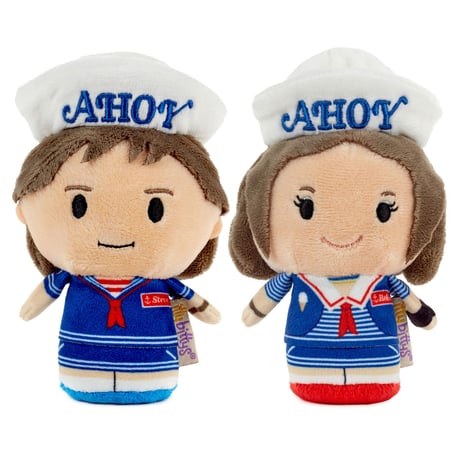 【USA直輸入】　NETFLIX　ストレンジャー　シングス　ステーブ　ロビン　ぬいぐるみ　セット　SET　ittybittys　約10ｃｍ　hallmark　ネトフリ　スクープアホイ　ドラマ