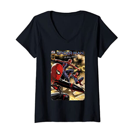 USA直輸入】MARVEL スパイダーマン ノーウェイホーム コミック柄 T 