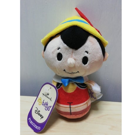 【USA直輸入】DISNEY　ピノキオ　ぬいぐるみ　ittybittys　約10ｃｍ　hallmark　ディズニー　Pinocchio　ピノッキオ　ジミニー・クリケット