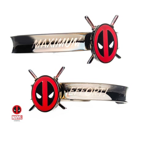 【USA直輸入】MARVEL　デッドプール　アイコン　バングル　ブレスレット　マーベル　デップ　アクセサリー　ロゴ　刀　Deadpool