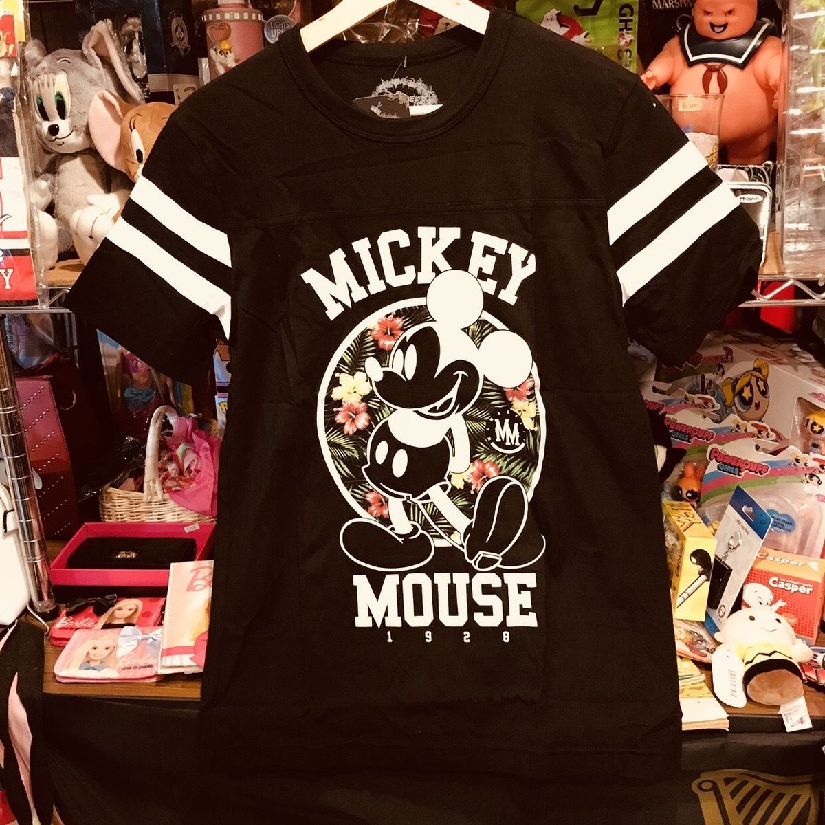 USA直輸入】DISNEY ミッキー Tシャツ フローラル 1928 ミッキーマウス 