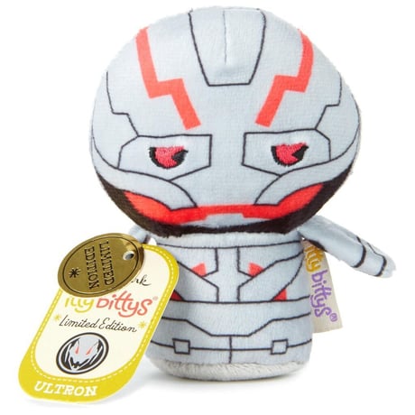 【USA直輸入・限定品】MARVEL　ウルトロン　ぬいぐるみ　ittybittys　マーベル　約10ｃｍ　hallmark　アベンジャーズ　エイジ・オブ・ウルトロン