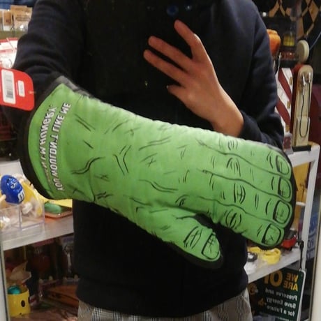 【USA直輸入】MARVEL　ハルク　Hulk　ミトン　鍋つかみ　マーベル　オーブンミット　アベンジャーズ　調理器具　キッチン
