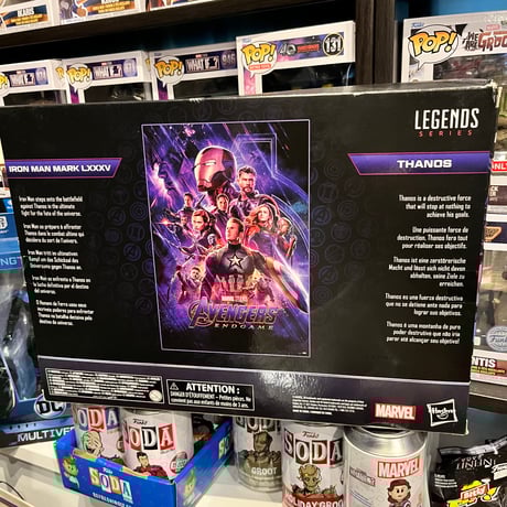 【USA直輸入】 MARVEL　アイアンマン　85　サノス　セット　２パック　　６インチ　アクションフィギュア　レジェンド 　マーベル　アベンジャーズ　エンドゲーム　指パッチン