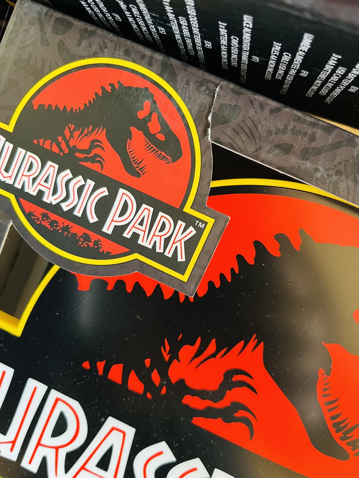 【UK直輸入】Jurassic Park　ジュラシックパーク　タイトル ロゴ　3D　デスクランプ　壁掛け　看板　パネル　ランプ　ライト　ルームランプ　 恐竜　映画　ジュラシック・パーク