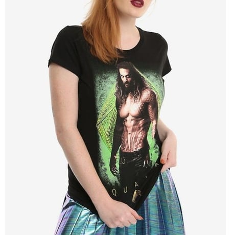 【USA直輸入】DC　アクアマン　レディース　Tシャツ　ジャスティスリーグ　ジェイソン　モモア　DCコミックス
