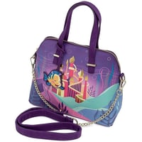 【USA直輸入】DISNEY　リトルマーメイド　キャッスル　ショルダーバッグ　ディズニー　ディズニーランド　ラウンジフライ　 Loungefly　肩掛け バッグ　キャッスル　シリーズ　アリエル