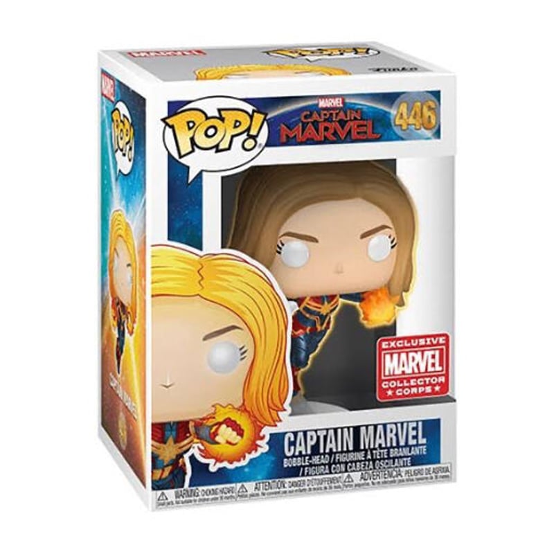 USA直輸入】POP! MARVEL キャプテンマーベル Captain marvel 蓄光...