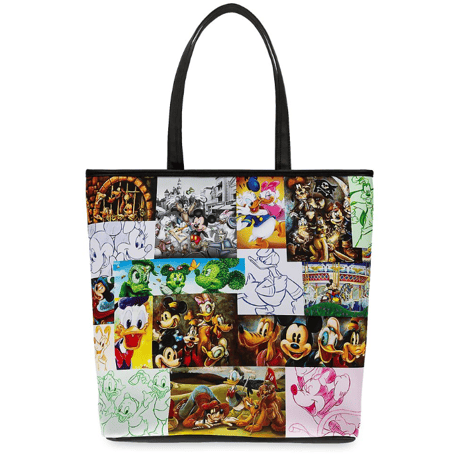 【USA直輸入】DISNEY　ミッキーマウス ＆ フレンド　スクリーンアート　フェイクレザー 　トートバッグ　ディズニー　ラウンジフライ　 Loungefly　ミッキー  ミニー　ドナルド